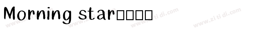 Morning star字体转换